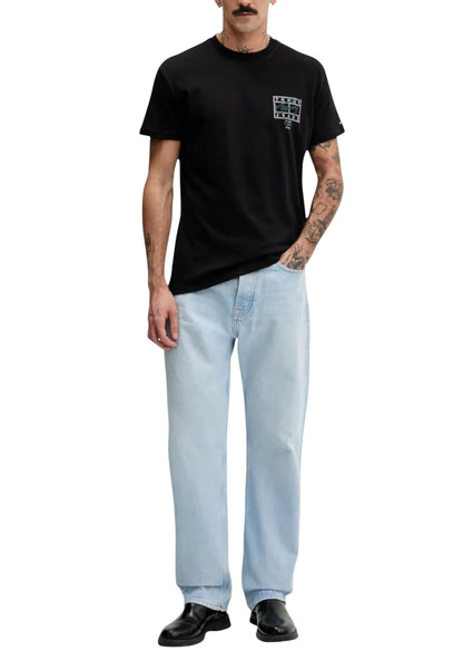 Tommy Hilfiger Jeans T-Shirt Uomo Tommy Hilfiger Jeans DM0DM22319 black  black