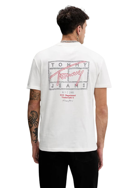 Tommy Hilfiger Jeans T-Shirt Uomo Tommy Hilfiger Jeans DM0DM22319 white  white
