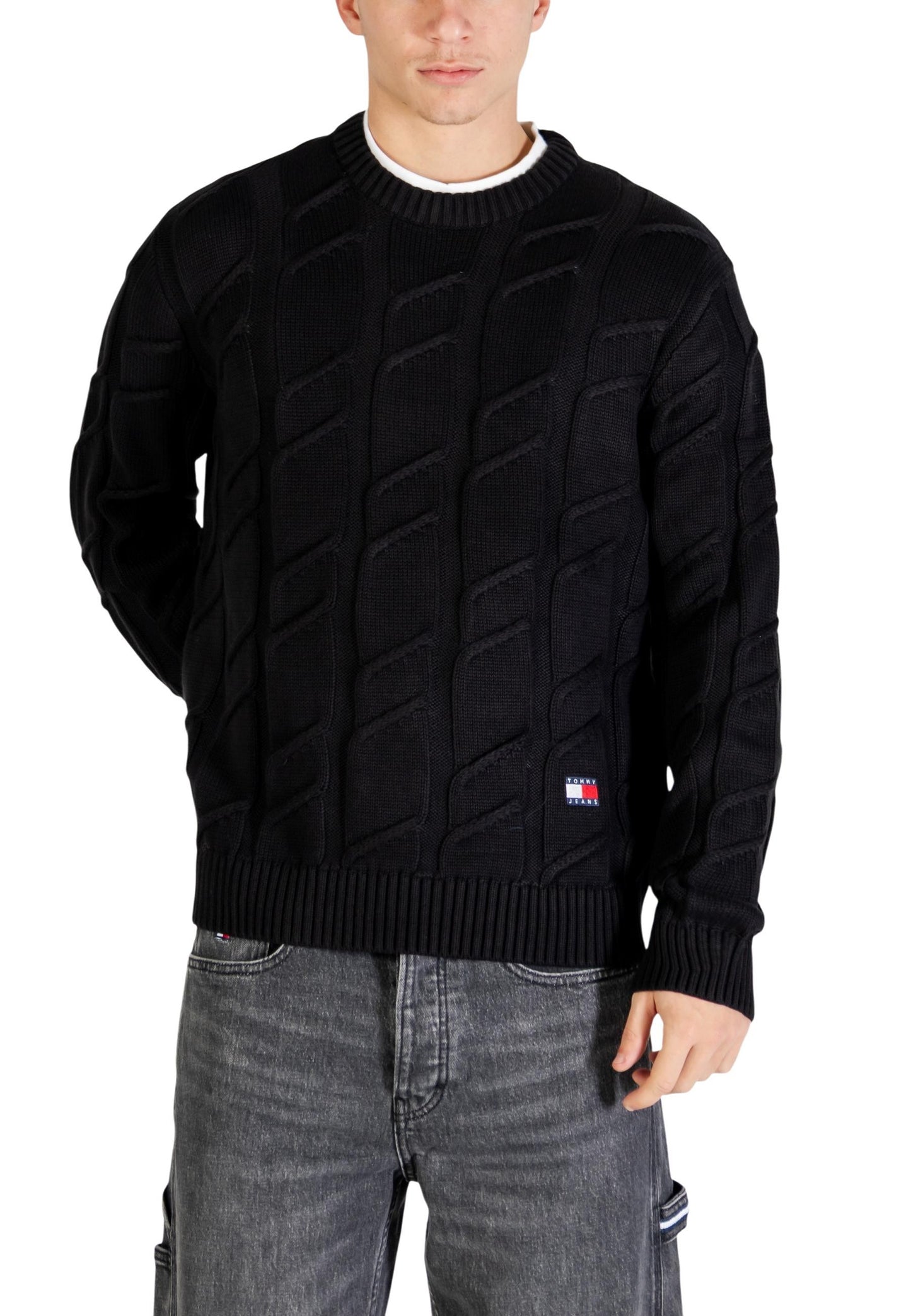 Tommy Hilfiger Jeans Maglia Uomo Tommy Hilfiger Jeans DM0DM22355 black  black