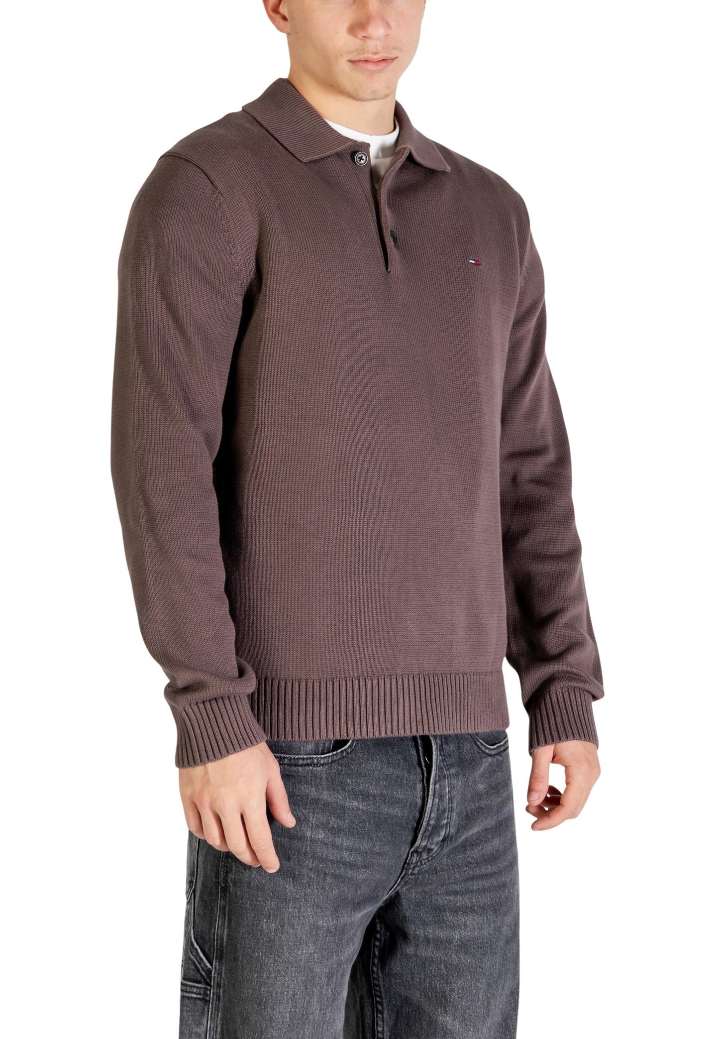 Tommy Hilfiger Jeans Maglia Uomo Tommy Hilfiger Jeans DM0DM22647 brown  brown