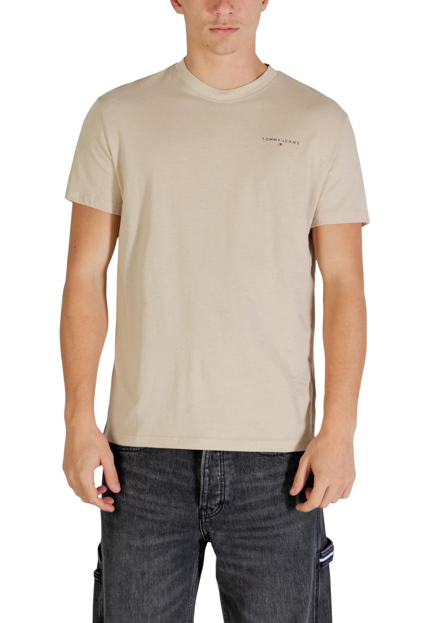 Tommy Hilfiger Jeans T-Shirt Uomo Tommy Hilfiger Jeans WH7_16631902507_Beige_chiaro beige  beige