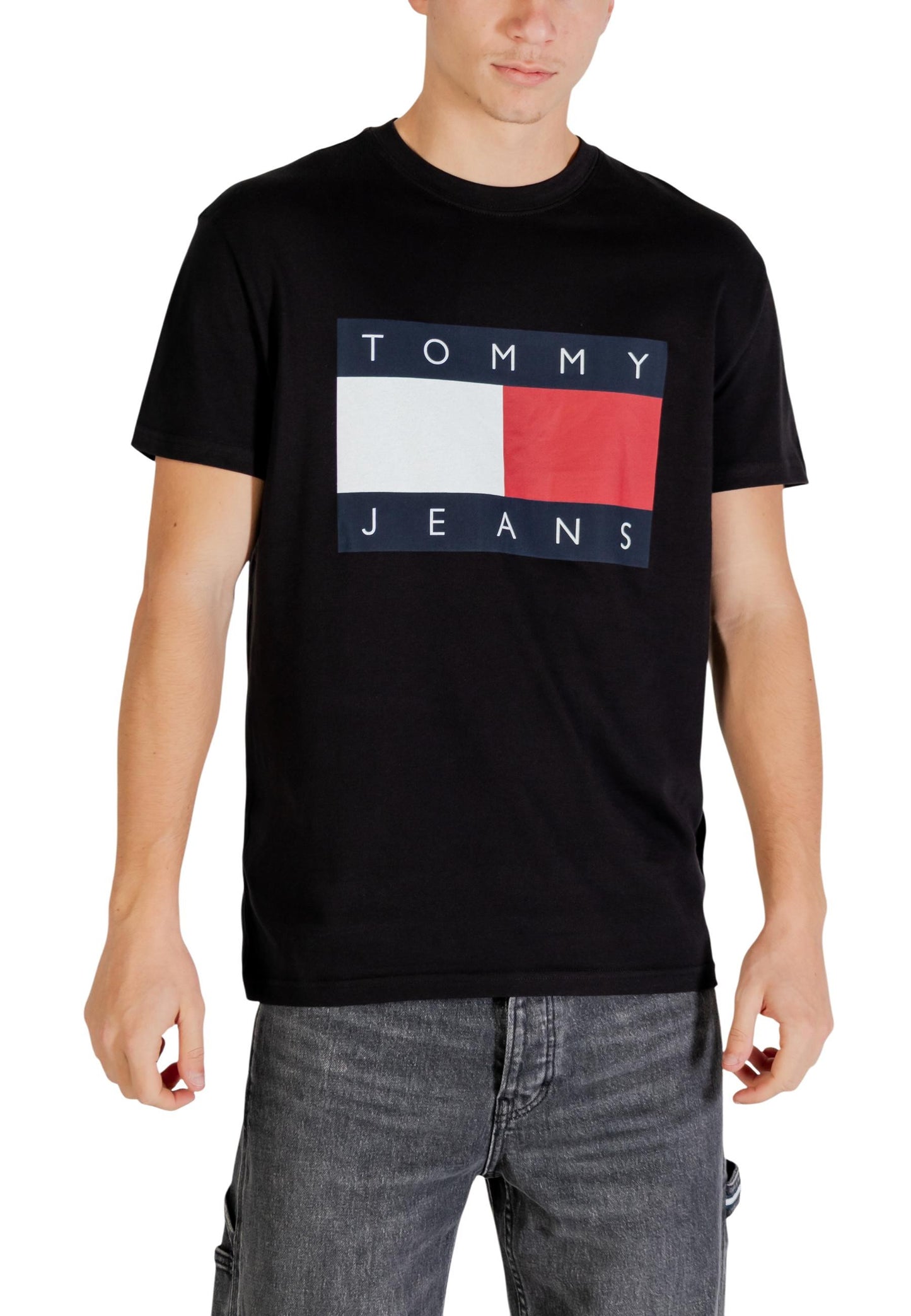 Tommy Hilfiger Jeans T-Shirt Uomo Tommy Hilfiger Jeans DM0DM22645 black  black