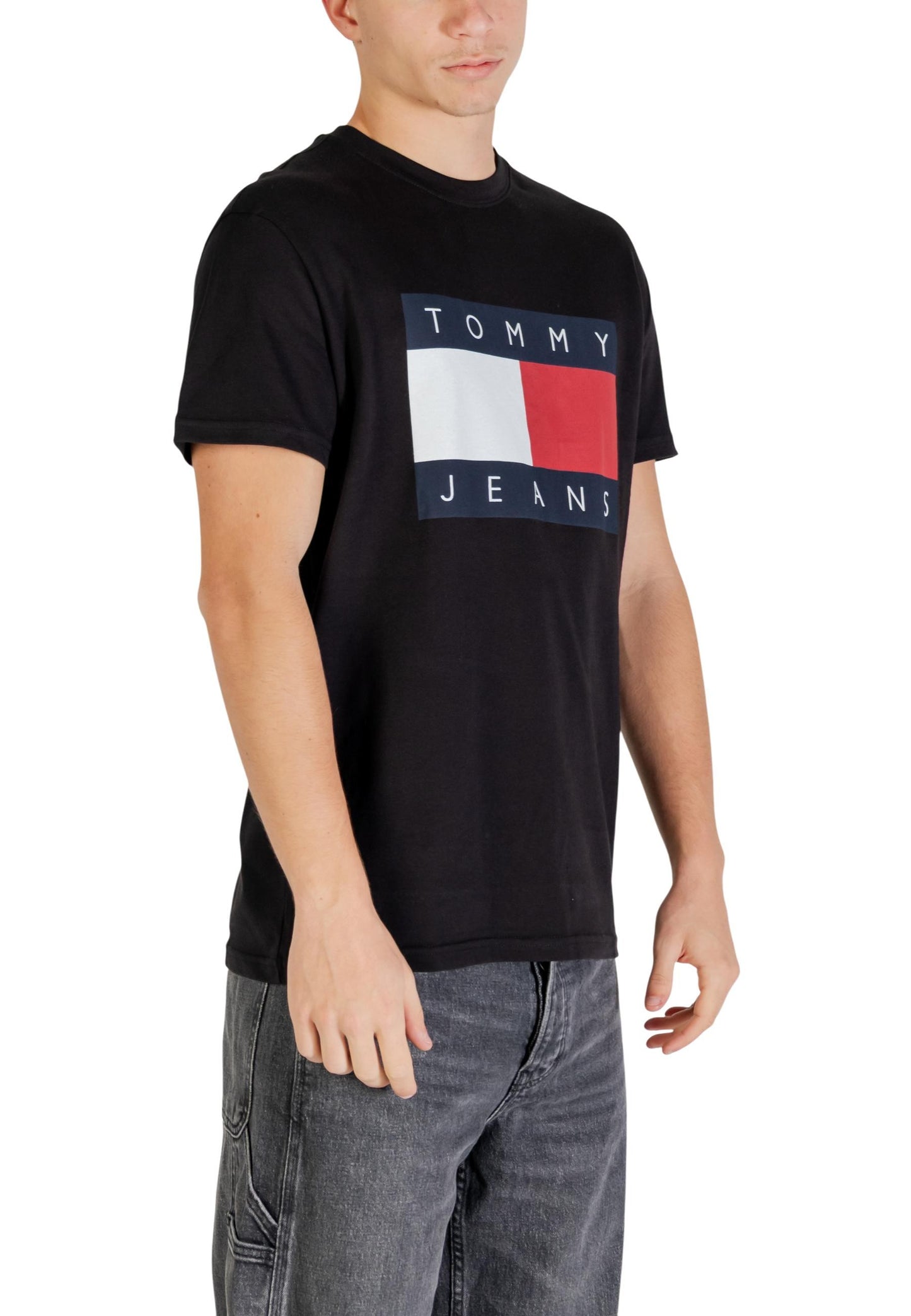 Tommy Hilfiger Jeans T-Shirt Uomo Tommy Hilfiger Jeans DM0DM22645 black  black