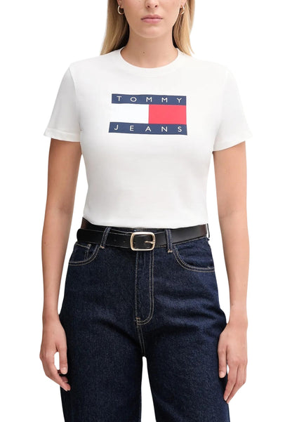 Tommy Hilfiger Jeans T-Shirt Donna Tommy Hilfiger Jeans DW0DW22562 white  white