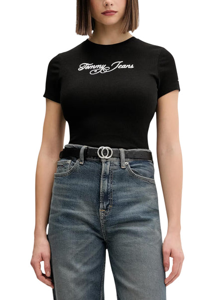 Tommy Hilfiger Jeans T-Shirt Donna Tommy Hilfiger Jeans DW0DW21838 black  black