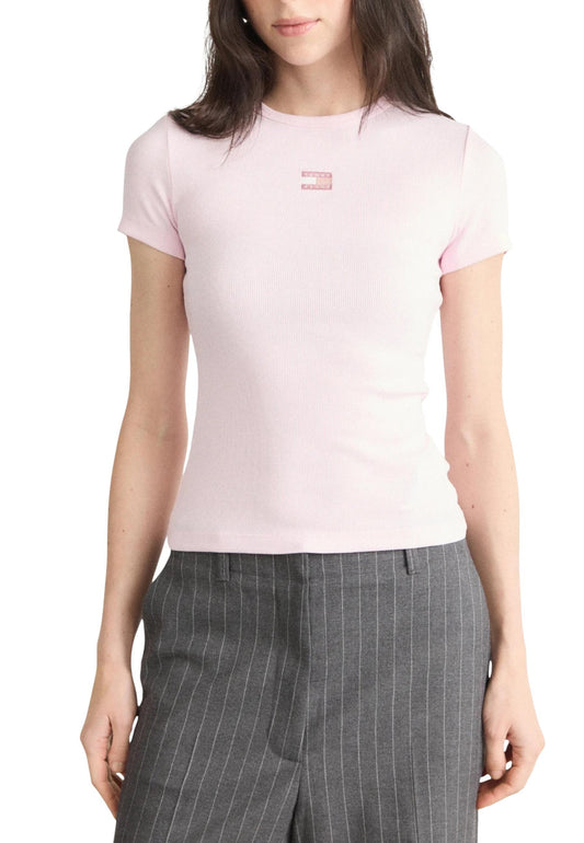 Tommy Hilfiger Jeans T-Shirt Donna Tommy Hilfiger Jeans DW0DW17881 pink  pink