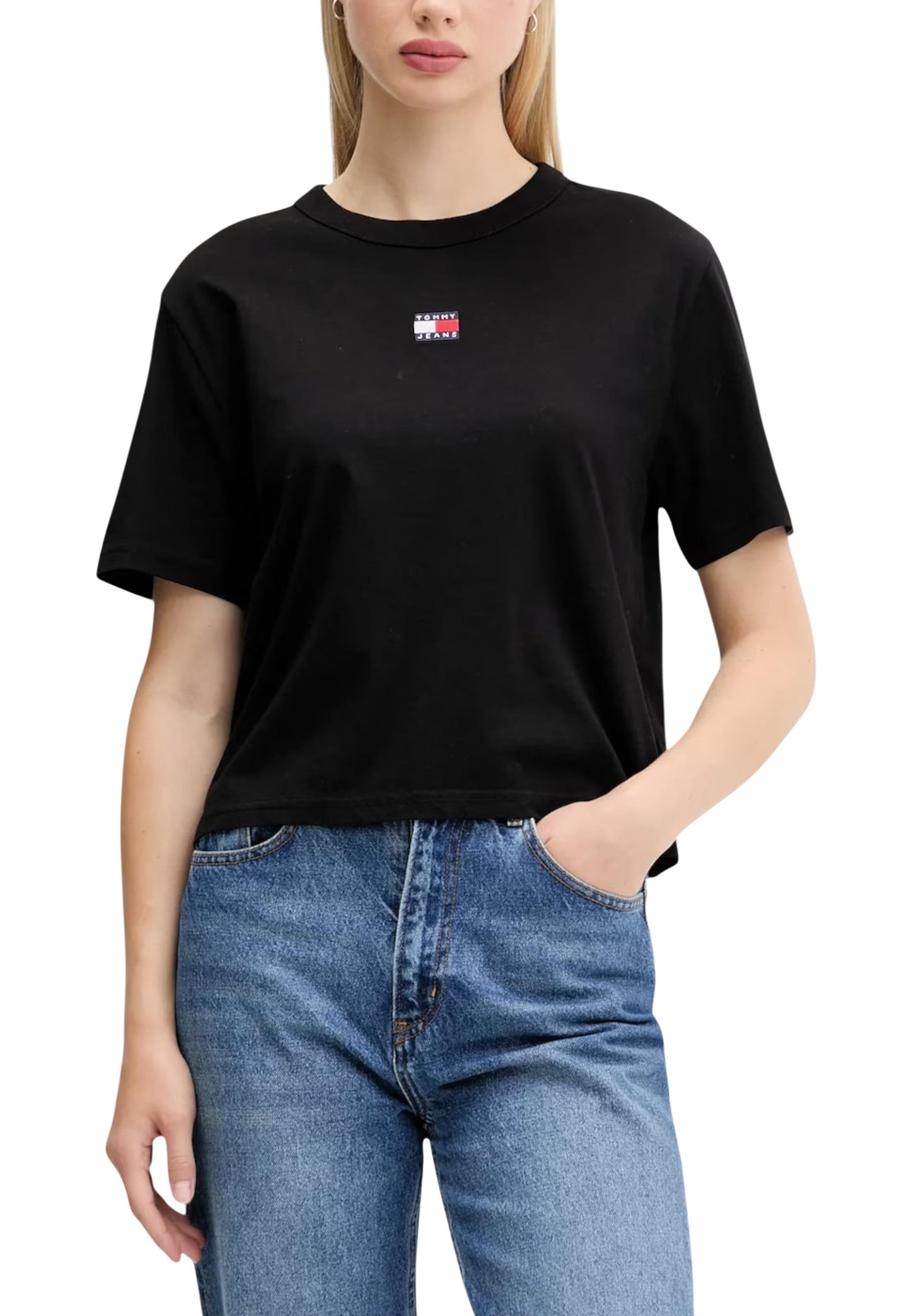 Tommy Hilfiger Jeans T-Shirt Donna Tommy Hilfiger Jeans DW0DW22202 black  black