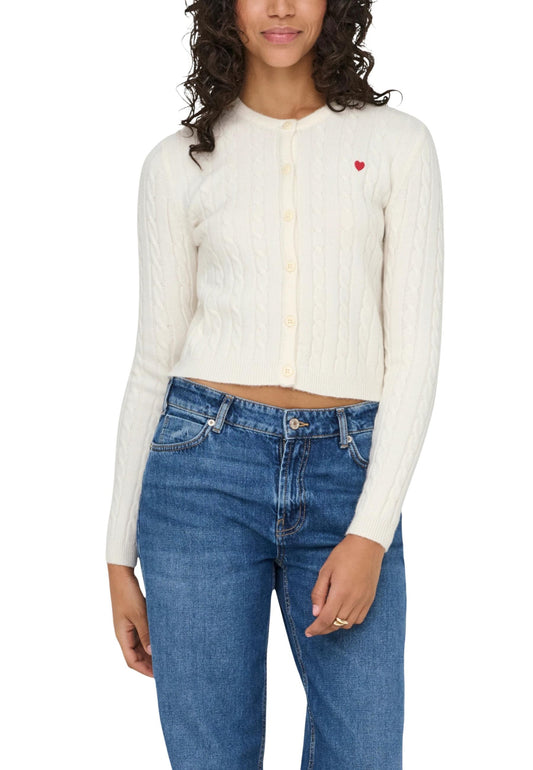 Only Cardigan Donna Only 15360594 white  white