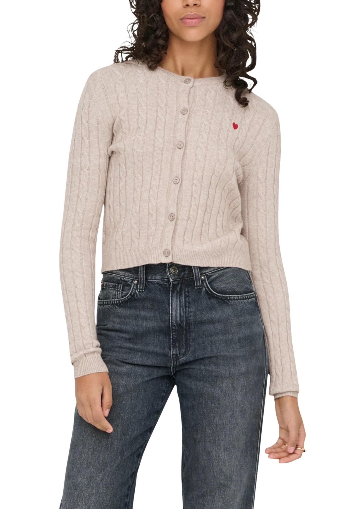 Only Cardigan Donna Only 15360594 beige  beige
