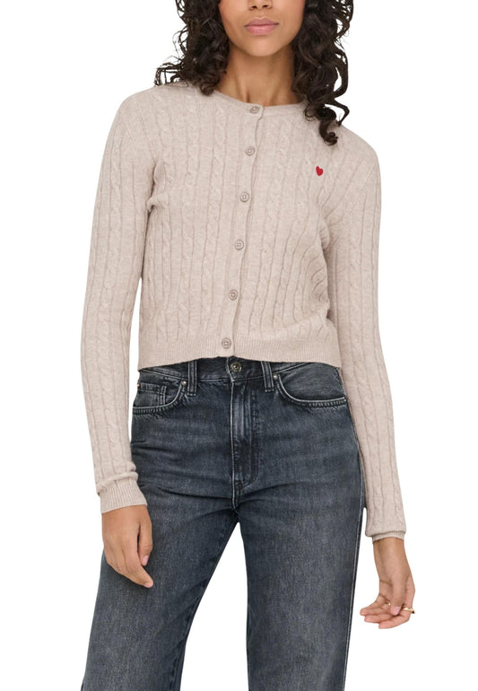 Only Cardigan Donna Only 15360594 beige  beige