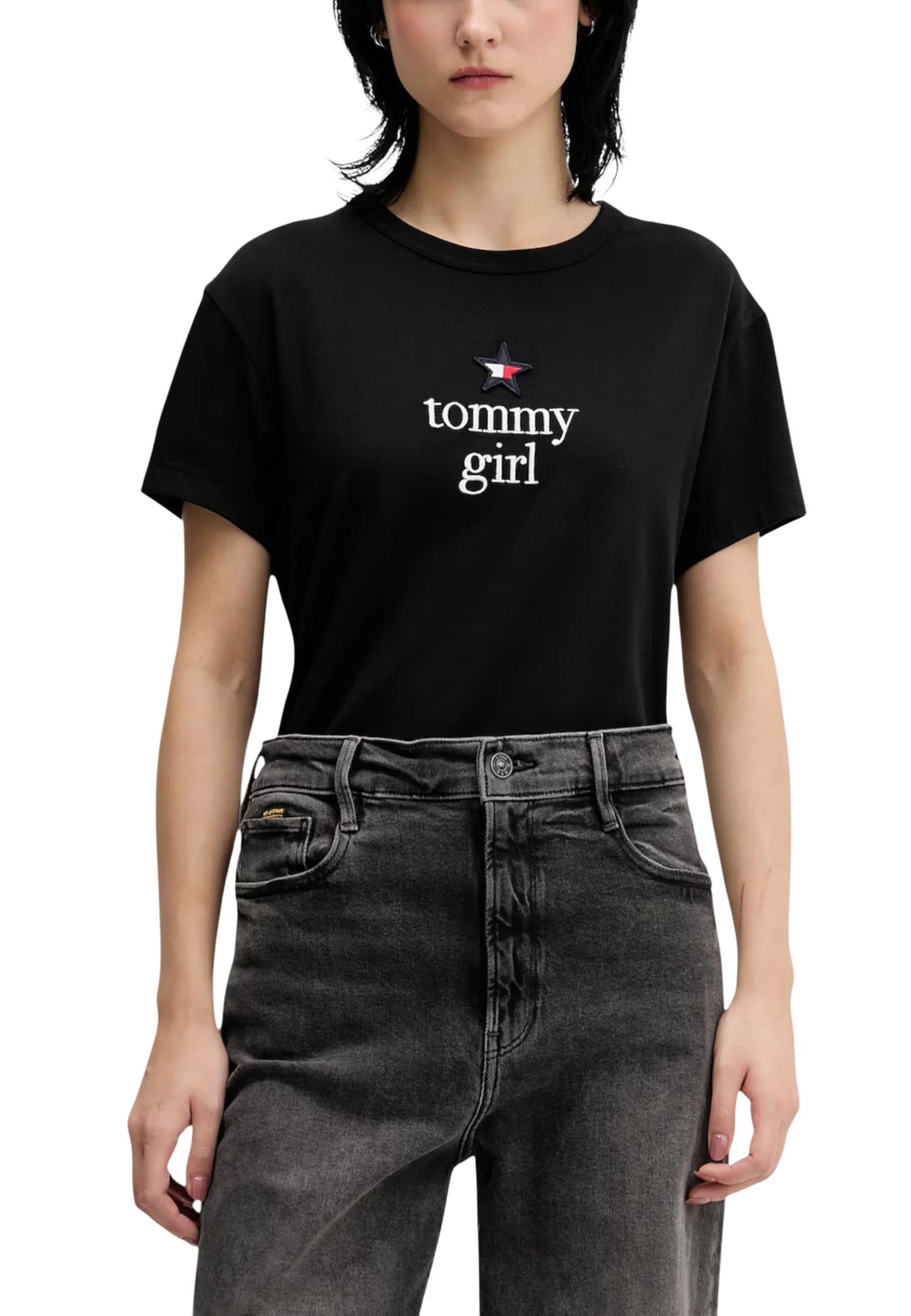Tommy Hilfiger Jeans T-Shirt Donna Tommy Hilfiger Jeans DN0DN00094 black  black