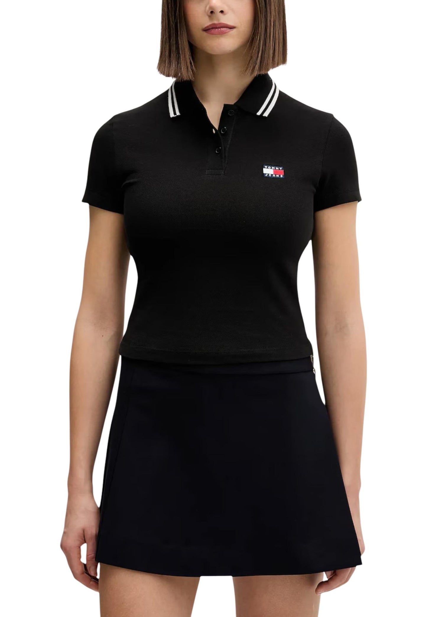 Tommy Hilfiger Jeans Polo Donna Tommy Hilfiger Jeans DW0DW21932 black  black