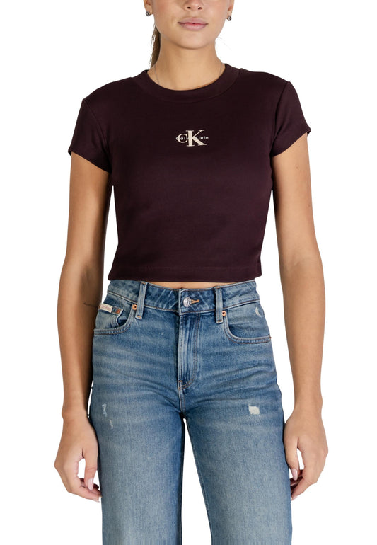 Calvin Klein Jeans T-Shirt Donna Calvin Klein Jeans WH7_15754800140_Brown brown  brown