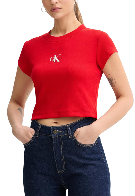 Calvin Klein Jeans T-Shirt Donna Calvin Klein Jeans WH7_15754802630_Red_-_White red  red