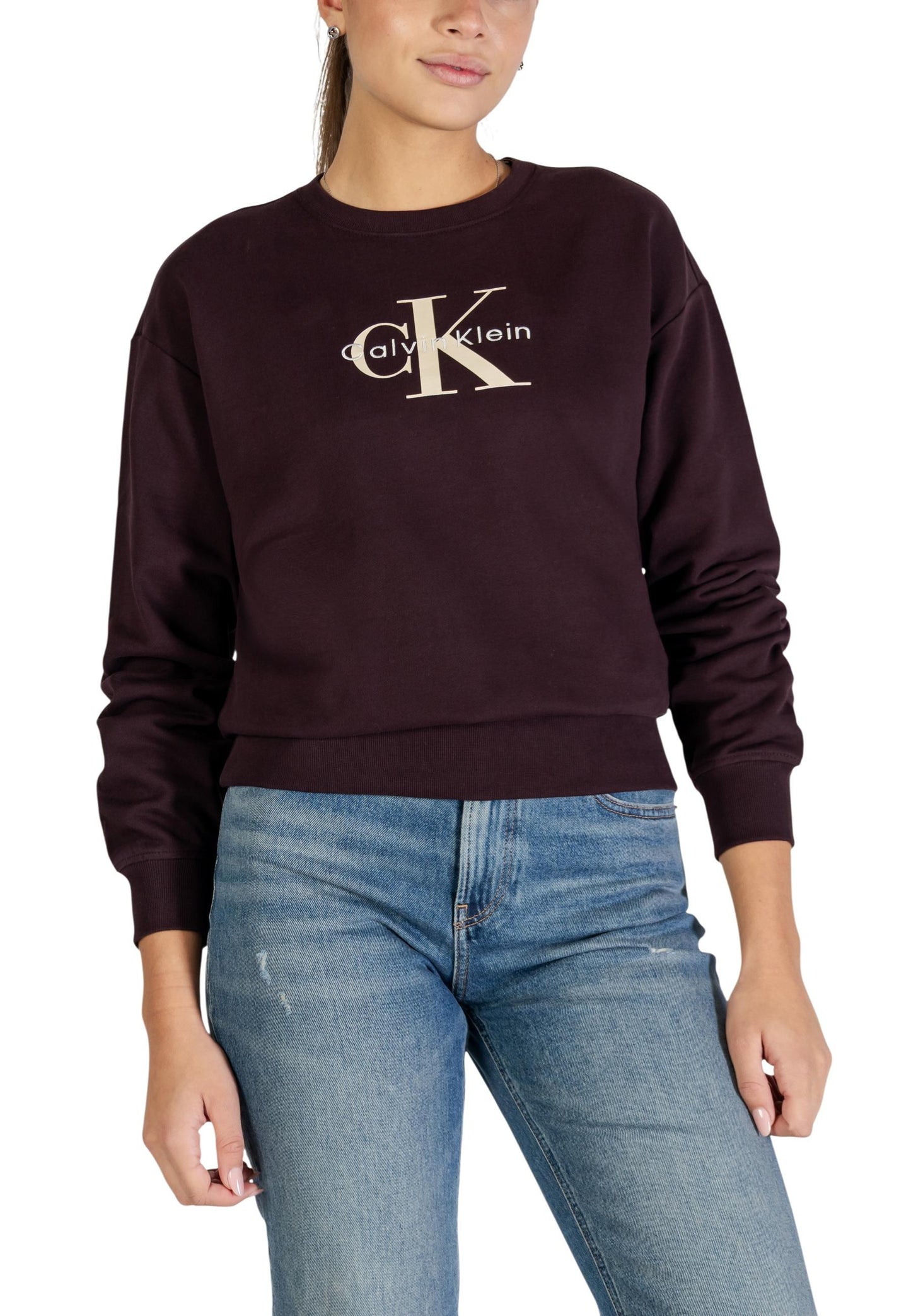 Calvin Klein Jeans Felpa Donna Calvin Klein Jeans LV047B234G brown  brown