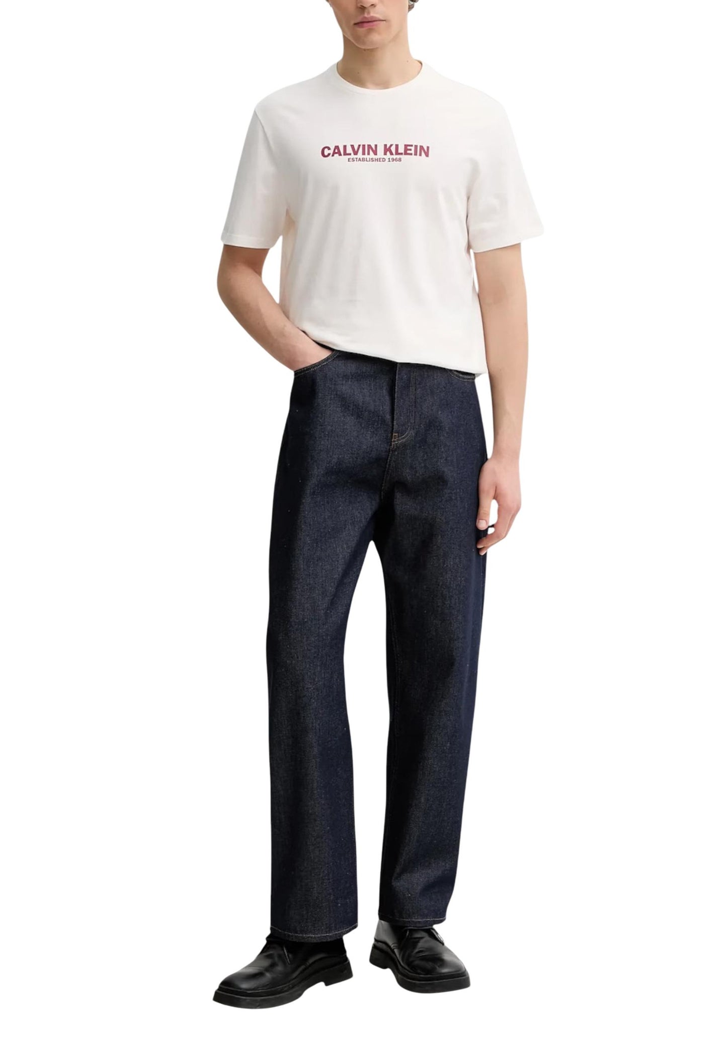 Calvin Klein T-Shirt Uomo Calvin Klein LV04RE820G white  white