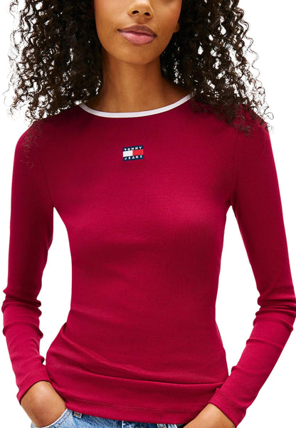 Tommy Hilfiger Jeans Maglia Donna Tommy Hilfiger Jeans DW0DW21839 bordeaux  bordeaux