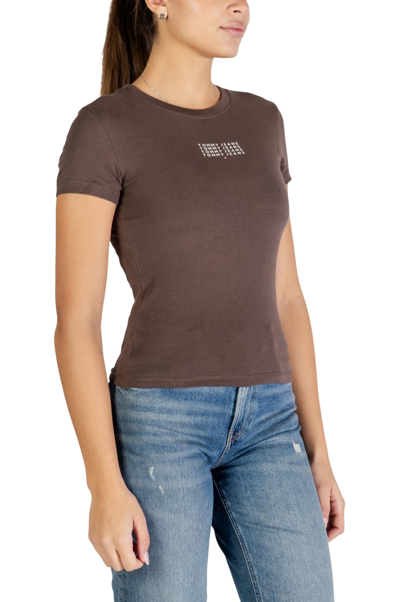 Tommy Hilfiger Jeans T-Shirt Donna Tommy Hilfiger Jeans DW0DW21841 brown  brown