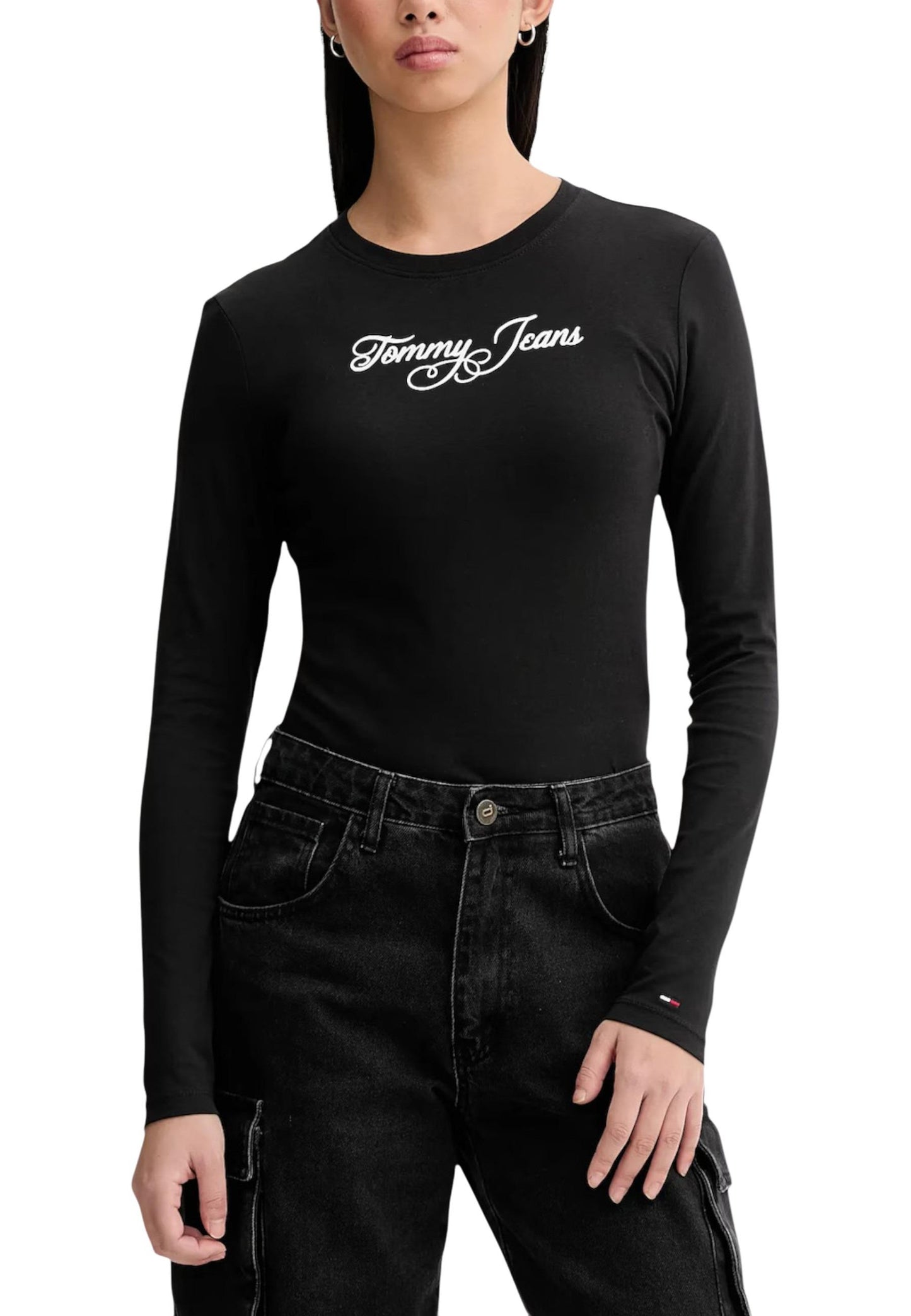 Tommy Hilfiger Jeans T-Shirt Donna Tommy Hilfiger Jeans DW0DW21844 black  black