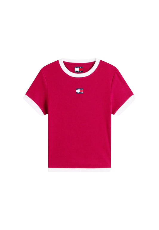 Tommy Hilfiger Jeans T-Shirt Donna Tommy Hilfiger Jeans DW0DW22575 bordeaux  bordeaux