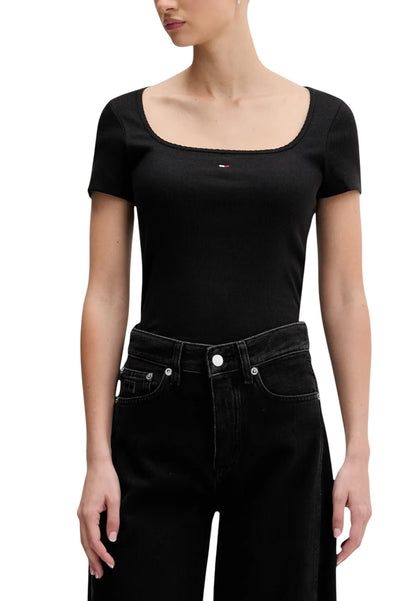 Tommy Hilfiger Jeans T-Shirt Donna Tommy Hilfiger Jeans DW0DW21837 black  black