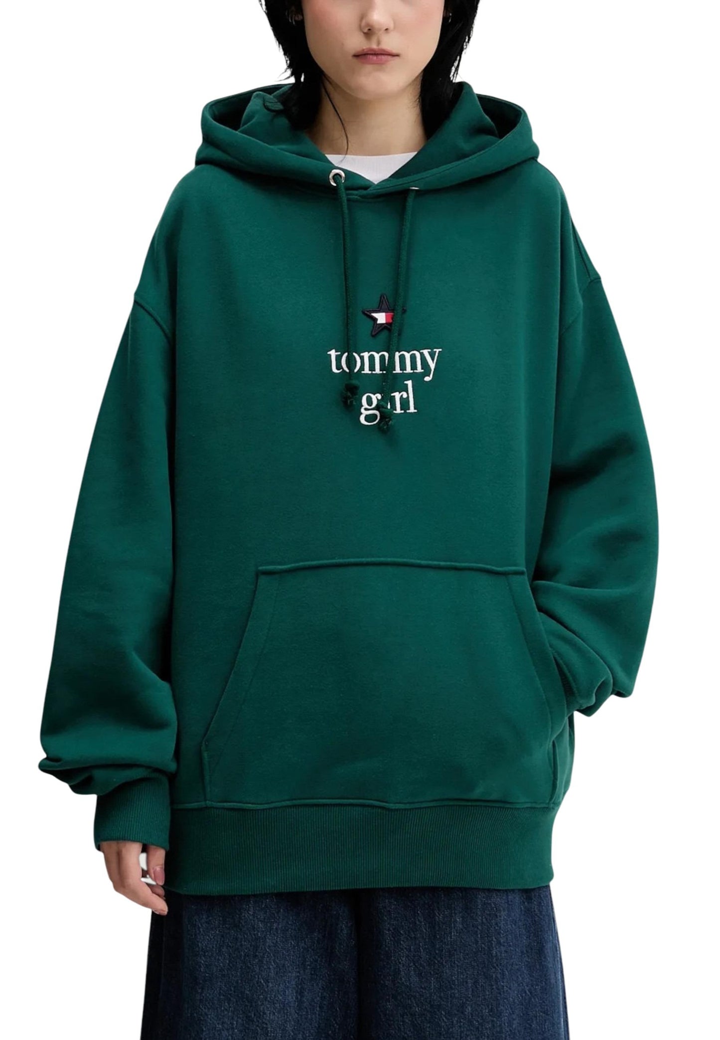 Tommy Hilfiger Jeans Felpa Donna Tommy Hilfiger Jeans DN0DN00099 green  green