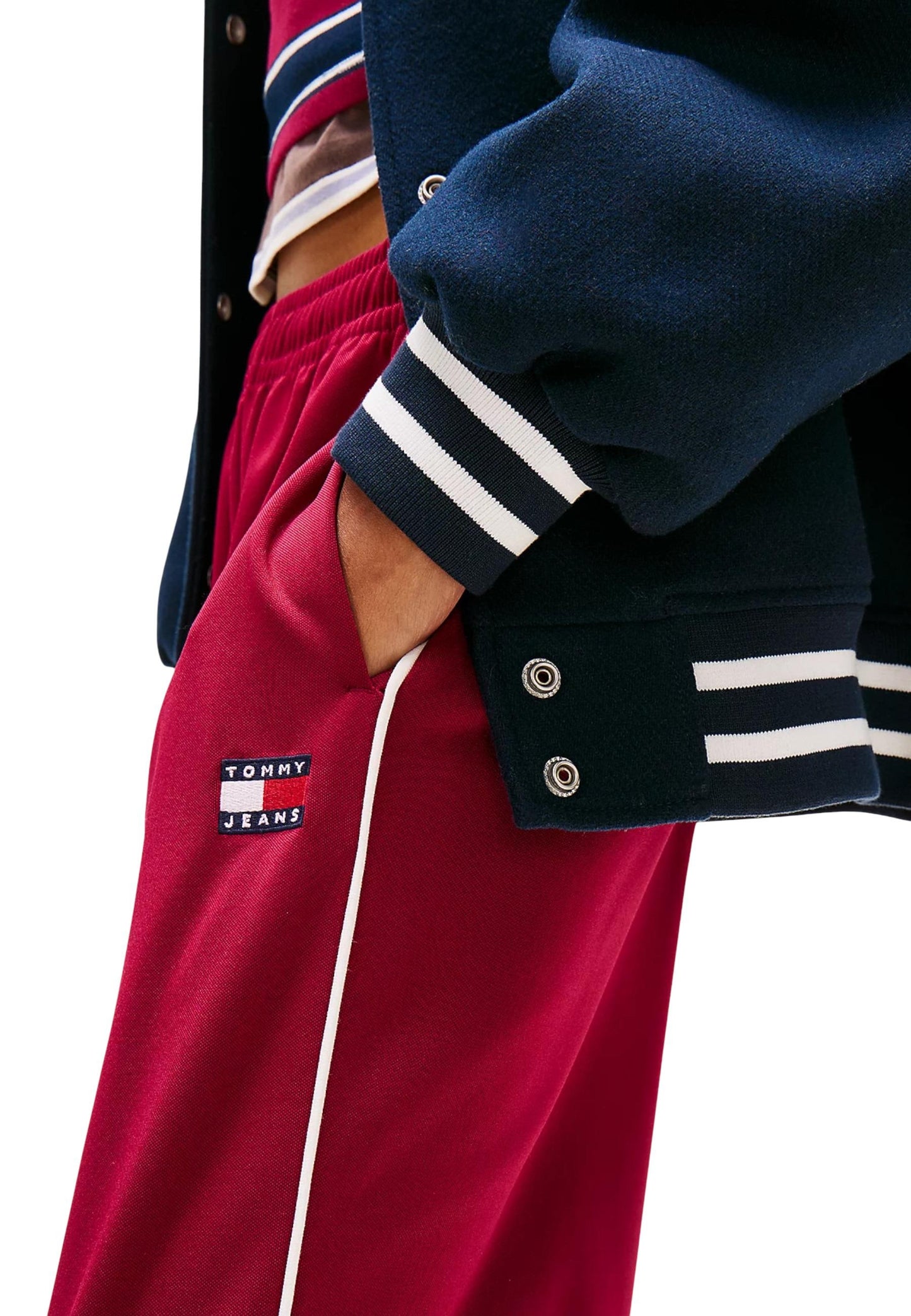 Tommy Hilfiger Jeans Pantaloni Donna Tommy Hilfiger Jeans DW0DW22633 bordeaux  bordeaux