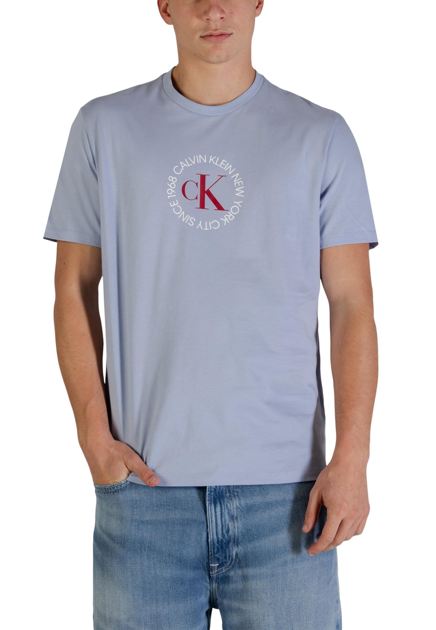 Calvin Klein Jeans T-Shirt Uomo Calvin Klein Jeans LV14RE816G light blue  light blue