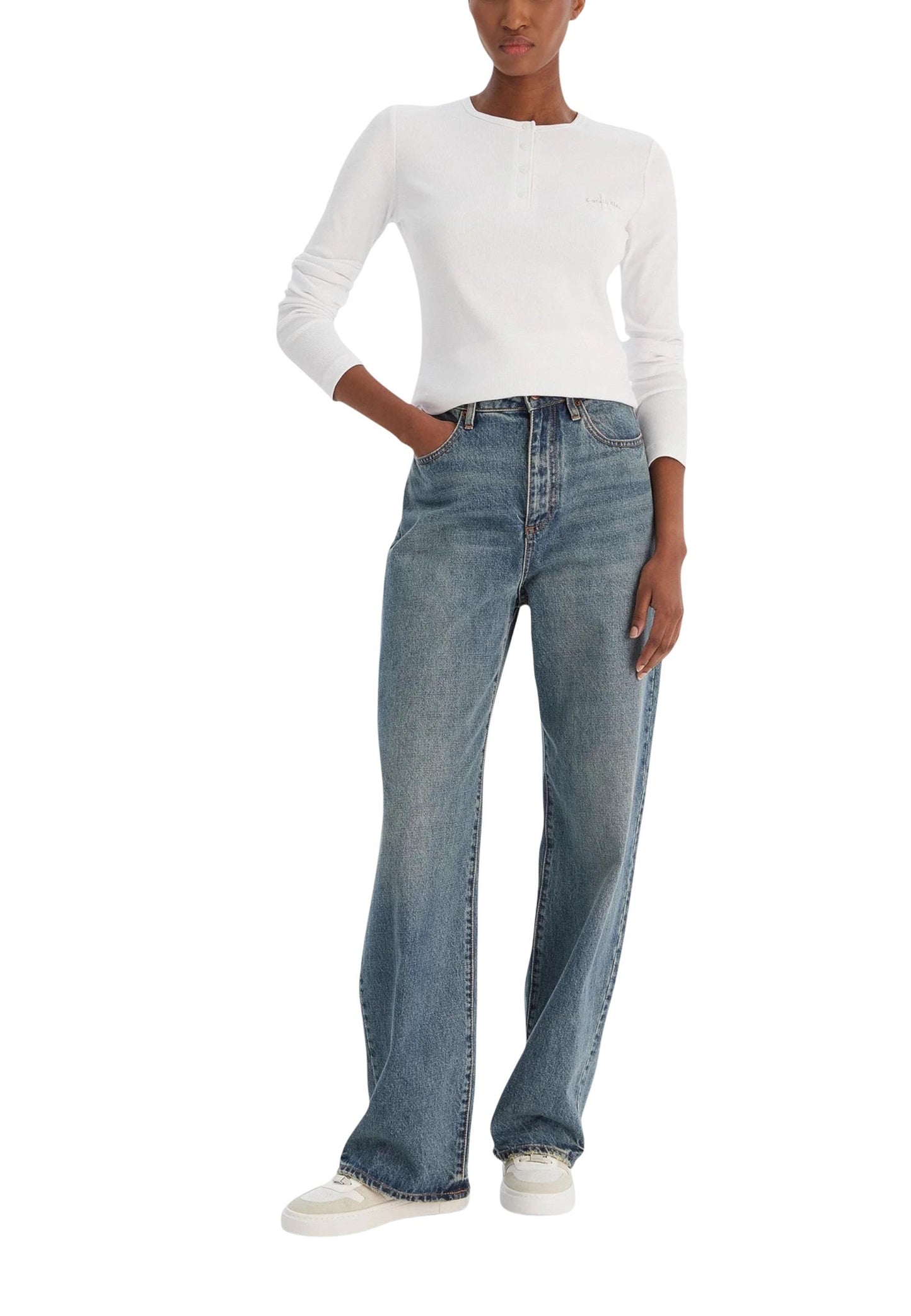Calvin Klein Jeans Maglia Donna Calvin Klein Jeans LV047E201G white  white