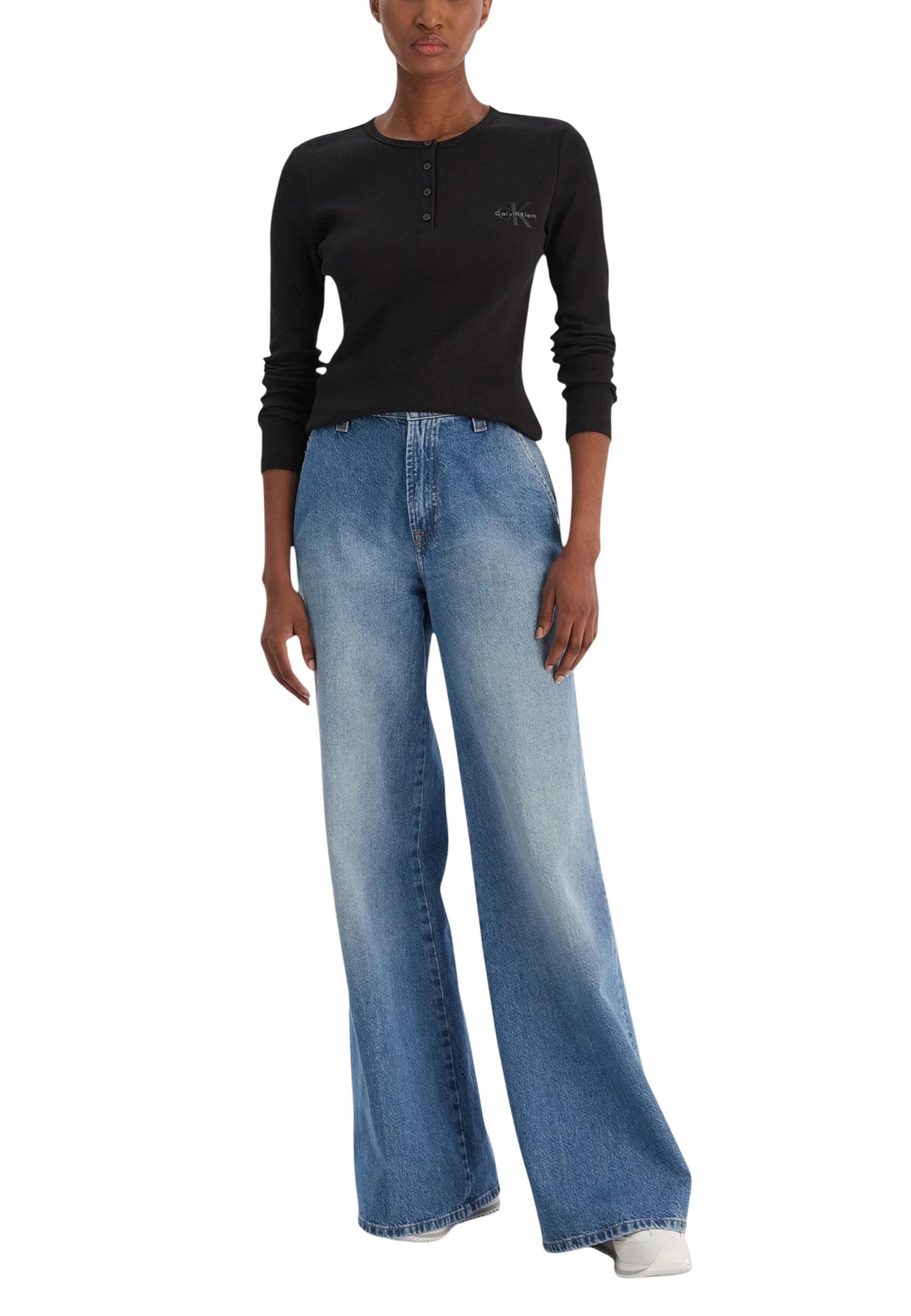 Calvin Klein Jeans Maglia Donna Calvin Klein Jeans LV047E201G black  black