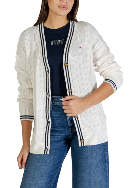 Tommy Hilfiger Jeans Cardigan Donna Tommy Hilfiger Jeans DW0DW22026 white  white