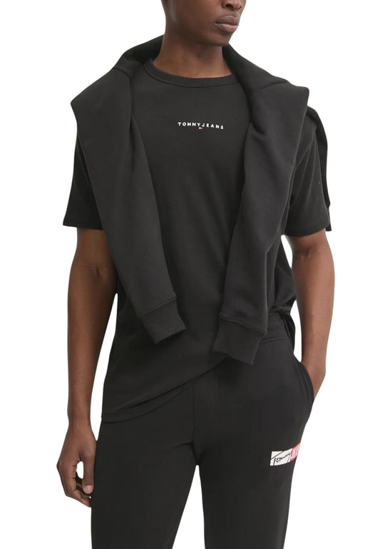 Tommy Hilfiger Jeans T-Shirt Uomo Tommy Hilfiger Jeans DM0DM21110 black  black