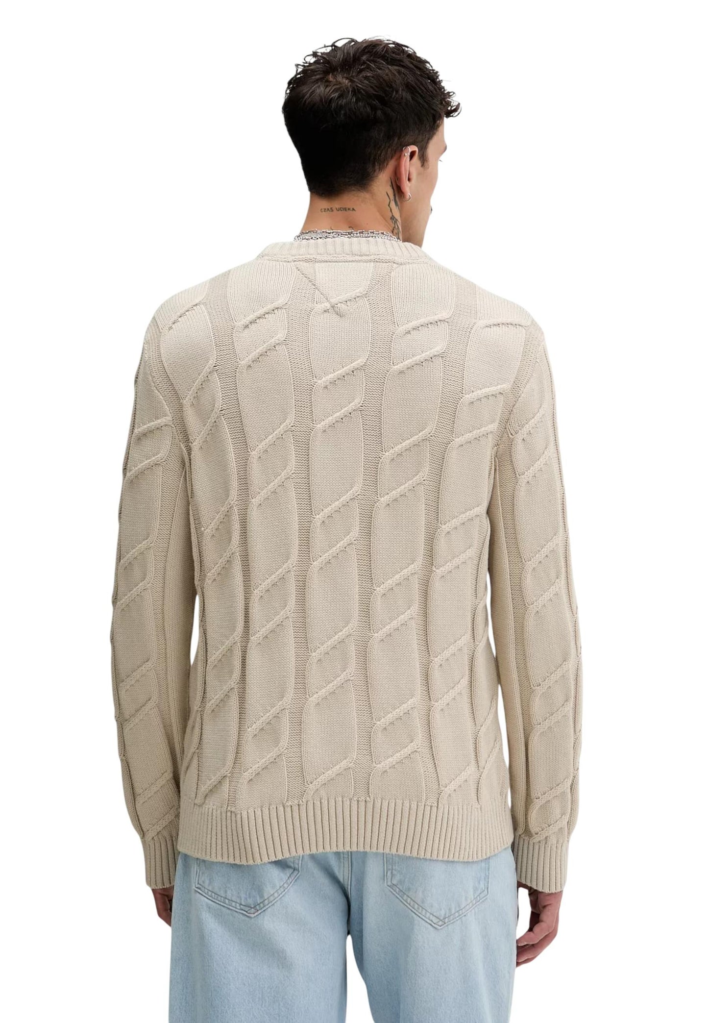 Tommy Hilfiger Jeans Maglia Uomo Tommy Hilfiger Jeans DM0DM22355 beige  beige
