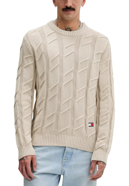 Tommy Hilfiger Jeans Maglia Uomo Tommy Hilfiger Jeans DM0DM22355 beige  beige