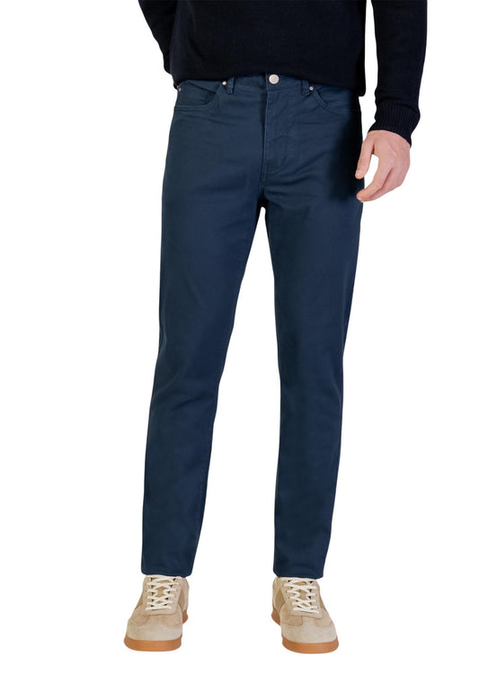 Borghese Pantaloni Uomo Borghese 3WPAZ3 TW-31 blue  blue