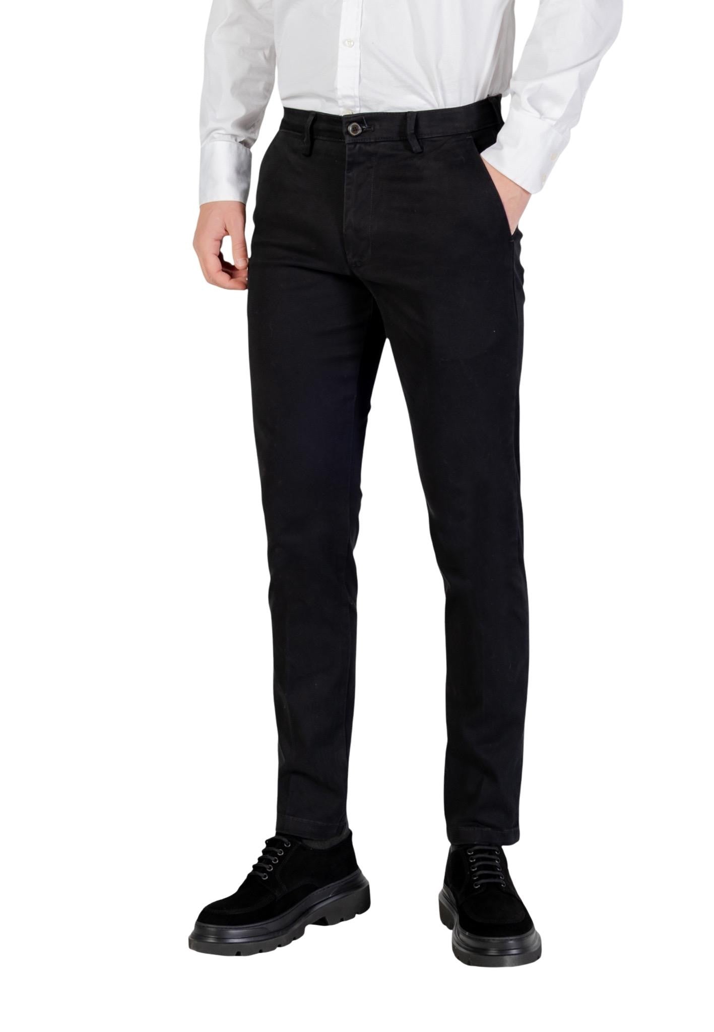 Borghese Pantaloni Uomo Borghese 5WPA01 07CO126M black  black