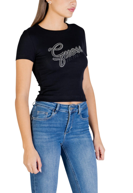 Guess T-Shirt Donna Guess W6RI22 KA0H1 black  black