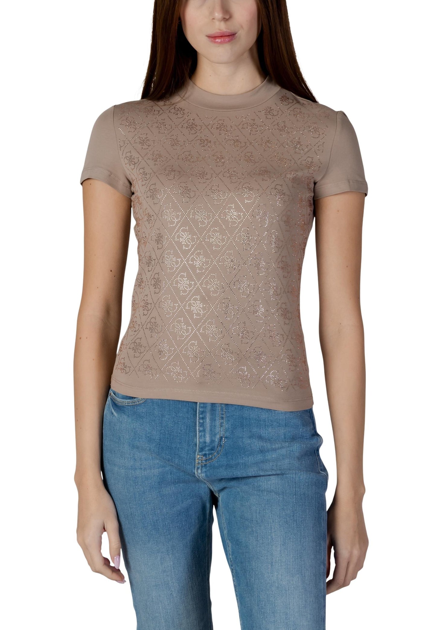 Guess T-Shirt Donna Guess W4BI26 J1314 beige  beige