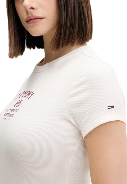 Tommy Hilfiger Jeans T-Shirt Donna Tommy Hilfiger Jeans DW0DW21849 white  white