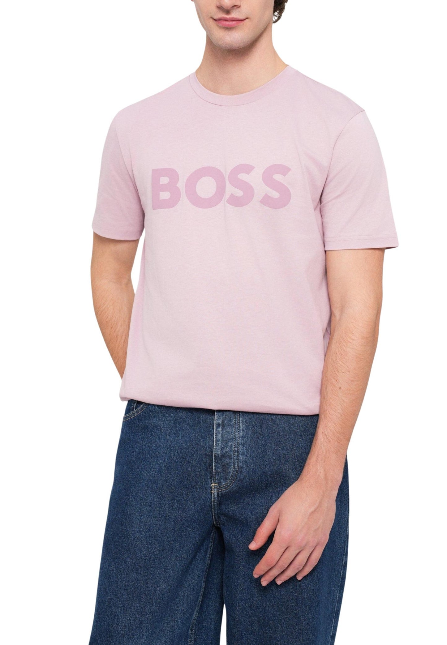 Boss T-Shirt Uomo Boss 50481923 pink  pink
