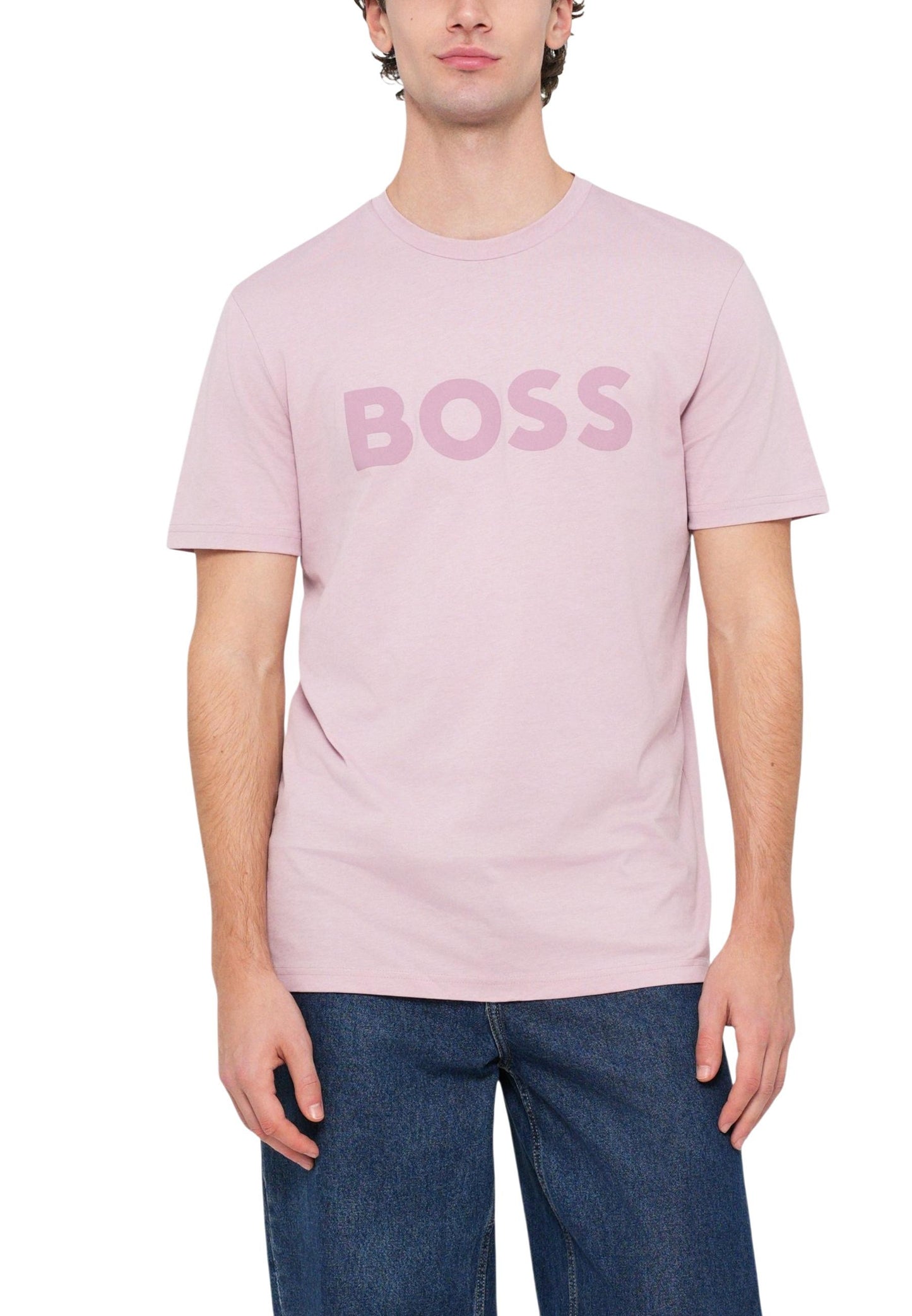 Boss T-Shirt Uomo Boss 50481923 pink  pink