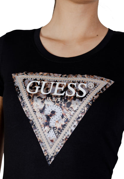 Guess T-Shirt Donna Guess W6RI32 J1314 black  black