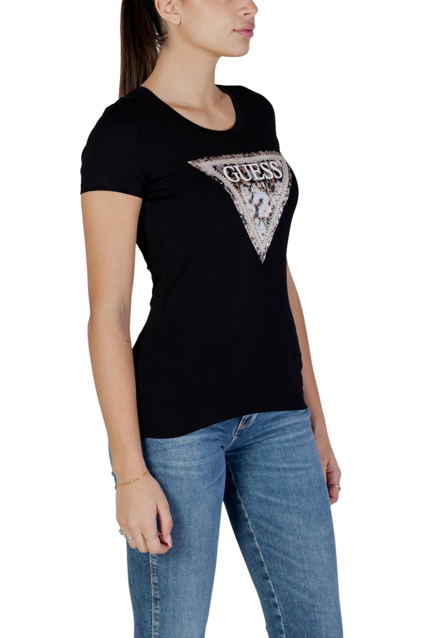 Guess T-Shirt Donna Guess W6RI32 J1314 black  black