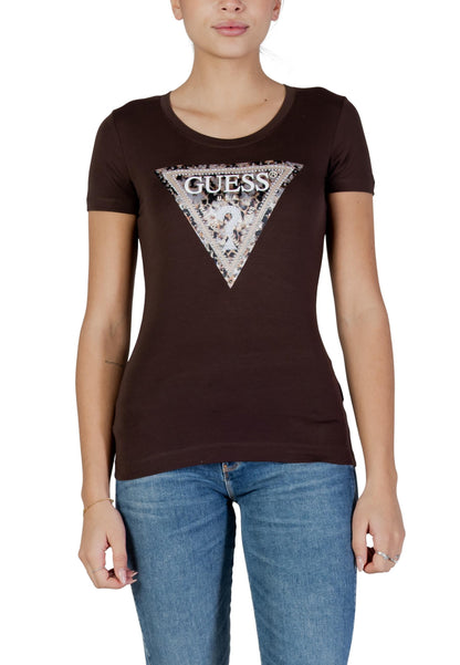Guess T-Shirt Donna Guess W6RI32 J1314 brown  brown