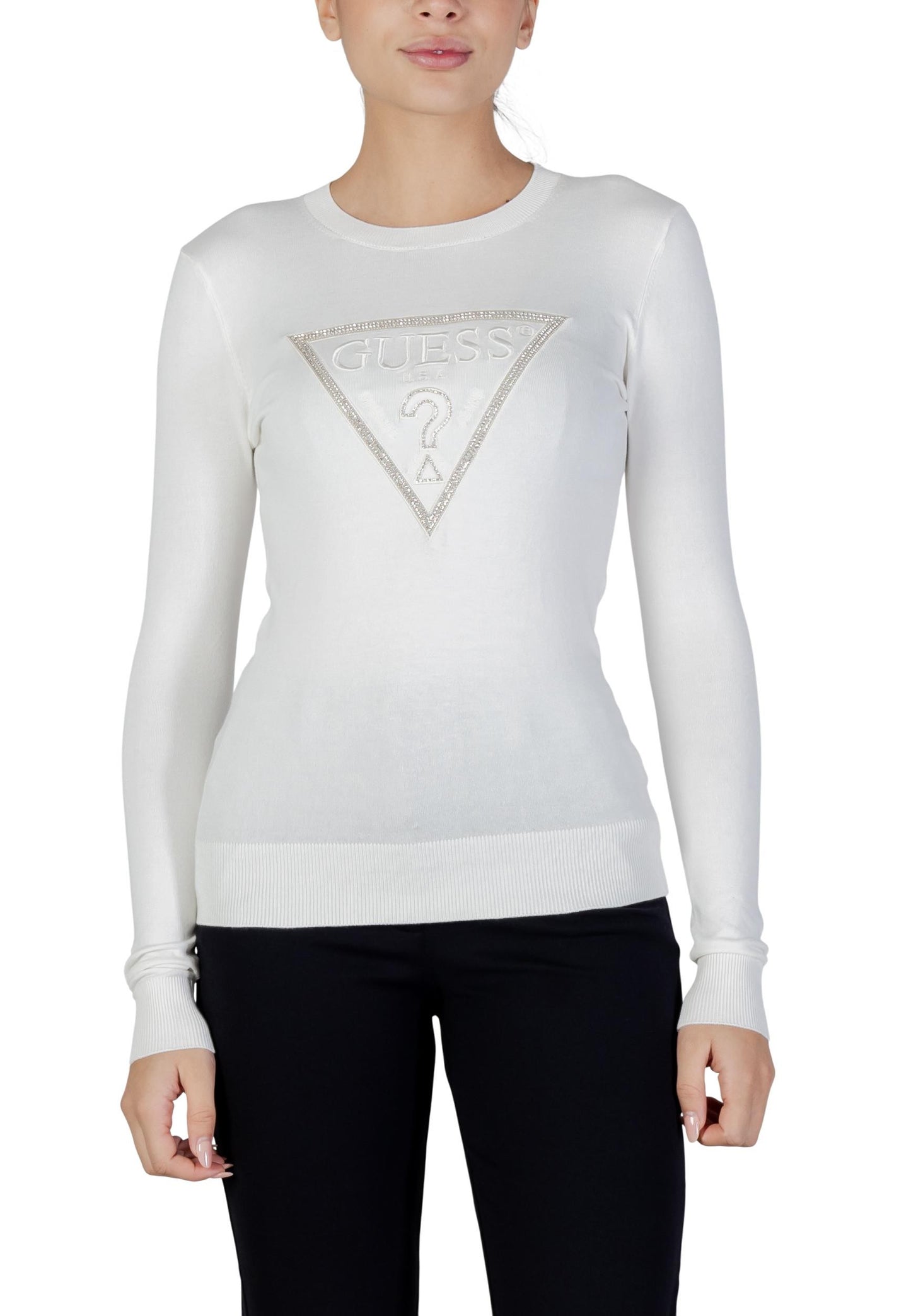 Guess T-Shirt Donna Guess W6RR49 Z2NQ2 white  white