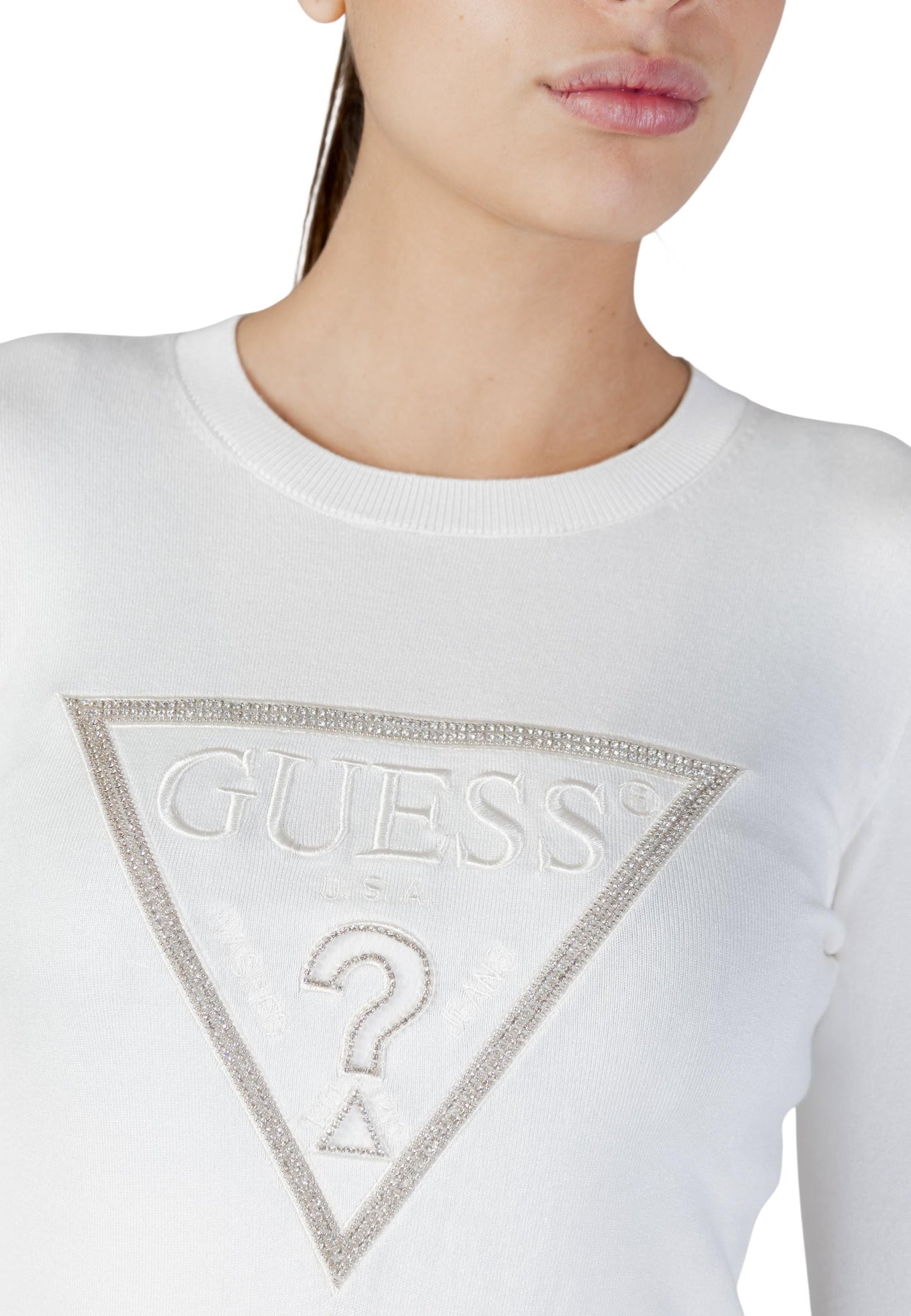 Guess T-Shirt Donna Guess W6RR49 Z2NQ2 white  white