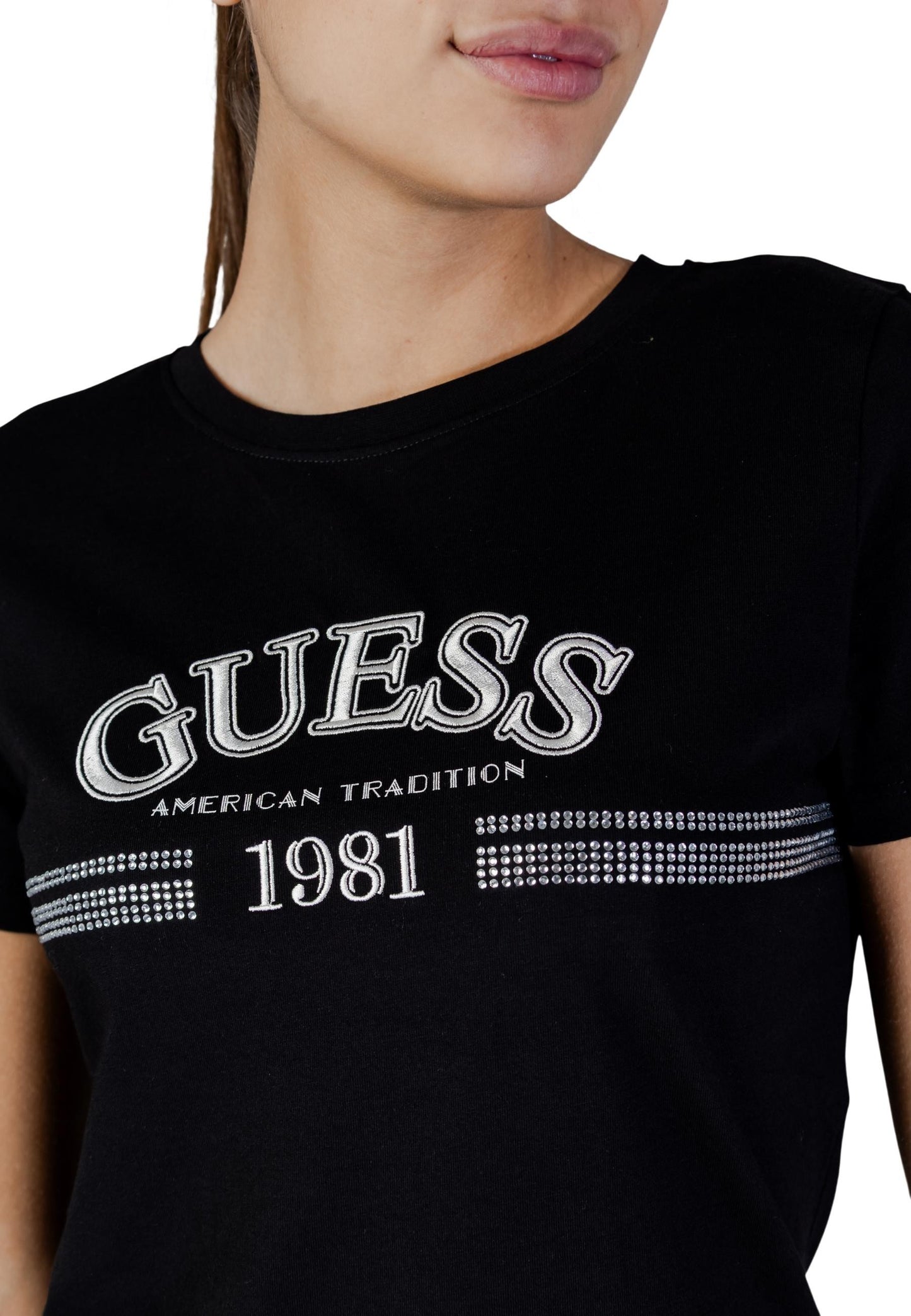 Guess Active T-Shirt Donna Guess Active V6RI16 I3Z14 black  black