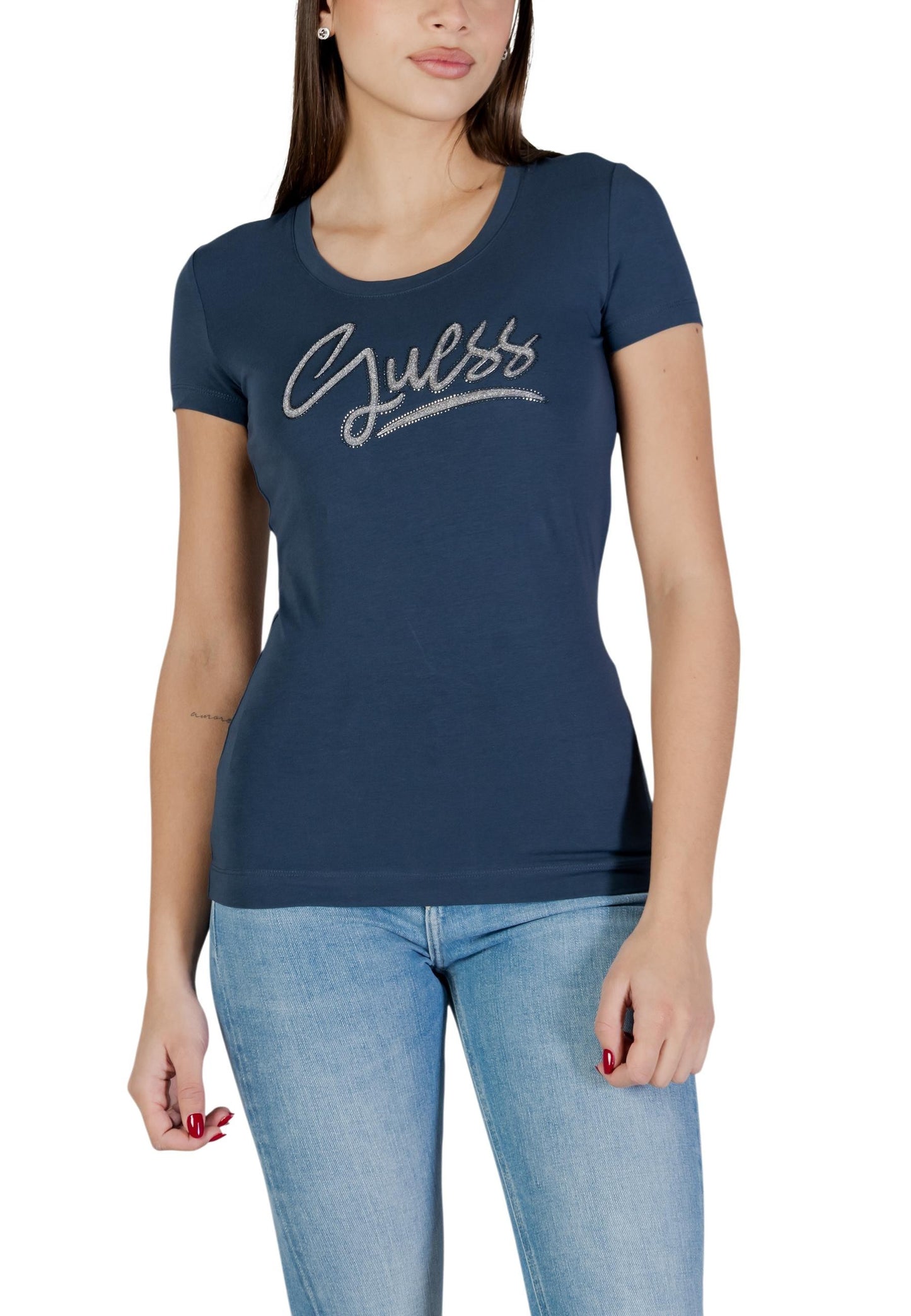 Guess T-Shirt Donna Guess W6RI24 J1314 blue  blue