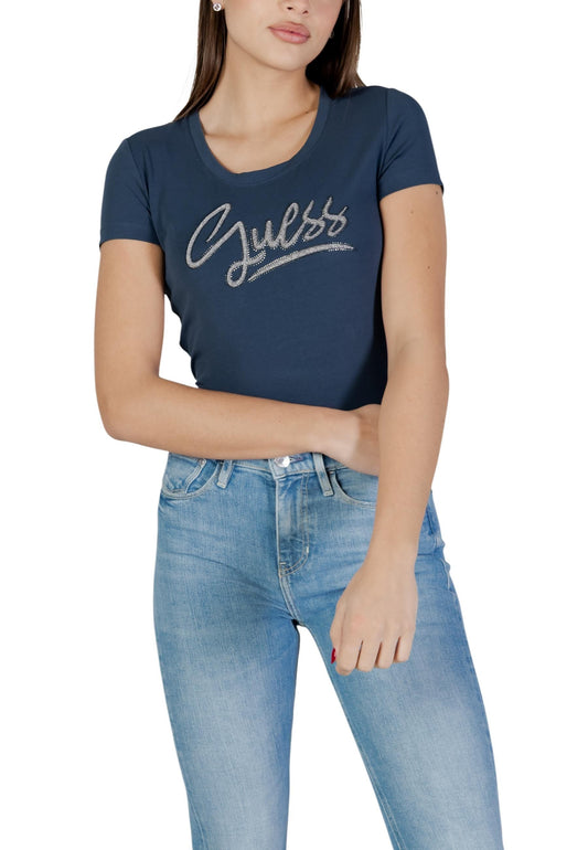 Guess T-Shirt Donna Guess W6RI24 J1314 blue  blue
