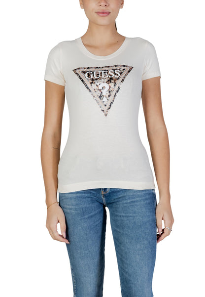 Guess T-Shirt Donna Guess W6RI32 J1314 white  white